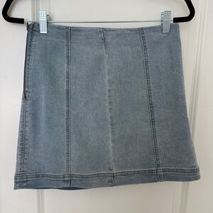 Wild Fable Light Blue Denim Mini Skirt